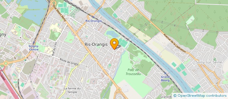 localisation de l'entreprise LA COMPAGNIE DIVERGENTE à RIS-ORANGIS