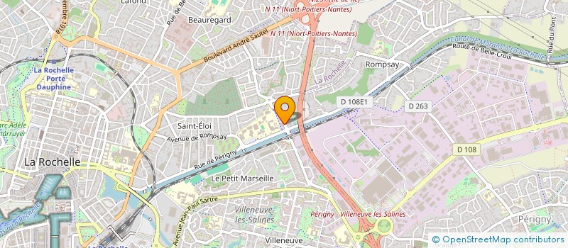 localisation de l'entreprise LA COMPAGNIE DU 109  LA ROCHELLE