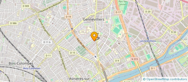 localisation de l'entreprise LA COMPAGNIE DU 20 MAI à GENNEVILLIERS