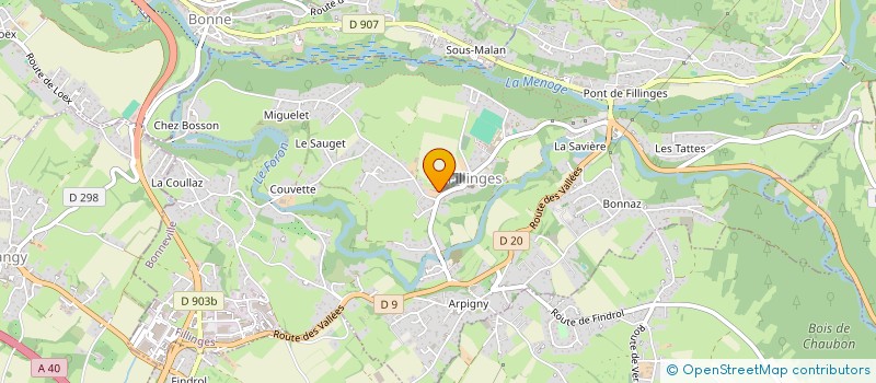 localisation de l'entreprise LA COMPAGNIE DU BONHEUR  FILLINGES