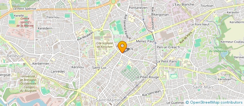 localisation de l'entreprise LA COMPAGNIE DU BOUCAN à BREST