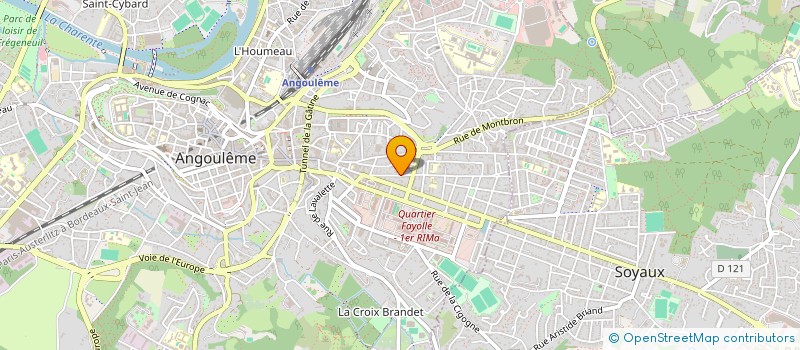 localisation de l'entreprise LA COMPAGNIE DU BOUSTROPHEDON à ANGOULEME