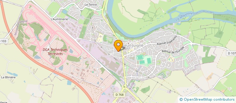 localisation de l'entreprise LA COMPAGNIE DU C(H)OEUR  MONTREUIL-JUIGNE