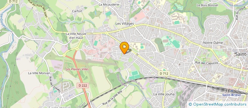 localisation de l'entreprise LA COMPAGNIE DU CACHE-OEIL à SAINT-BRIEUC
