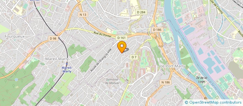 localisation de l'entreprise LA COMPAGNIE DU CHAT  LE PECQ