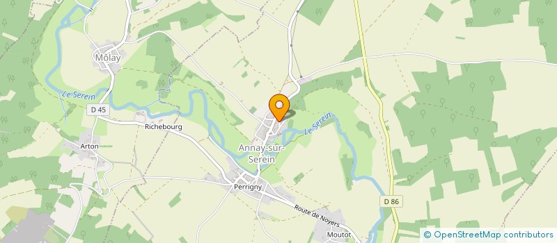 localisation de l'entreprise LA COMPAGNIE DU CHAT BOTTE  ANNAY-SUR-SEREIN