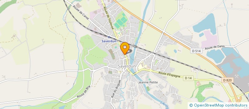 localisation de l'entreprise LA COMPAGNIE DU CHAT NOIR à SAVERDUN