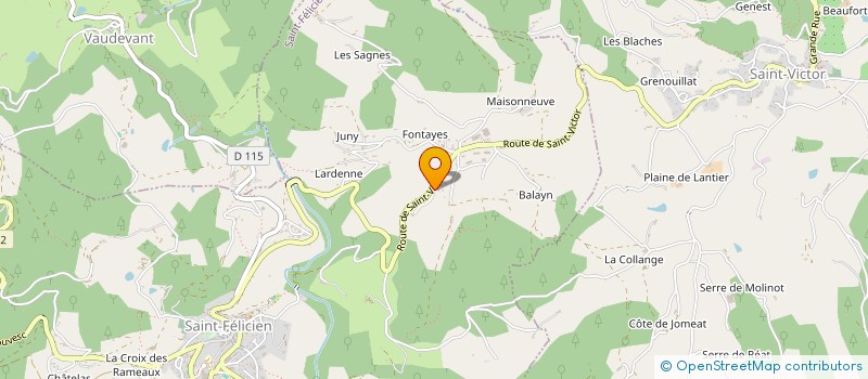 localisation de l'entreprise LA COMPAGNIE DU CHAT QUI LOUCHE  ARLEBOSC