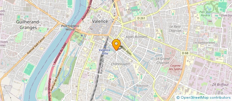 localisation de l'entreprise LA COMPAGNIE DU CHIEN NOIR à VALENCE