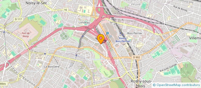 localisation de l'entreprise LA COMPAGNIE DU DESIGN à ROSNY-SOUS-BOIS