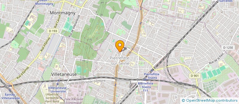 localisation de l'entreprise LA COMPAGNIE DU DIVAN LARUE à PIERREFITTE-SUR-SEINE