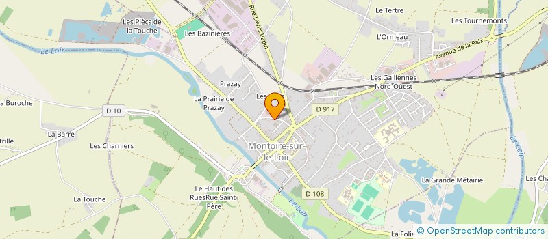 localisation de l'entreprise LA COMPAGNIE DU DOUBLE JEU  MONTOIRE-SUR-LE-LOIR