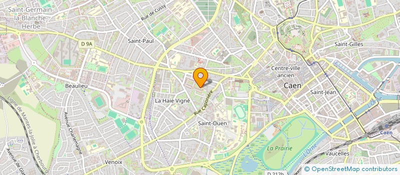 localisation de l'entreprise LA COMPAGNIE DU DRAGON DE FER à CAEN