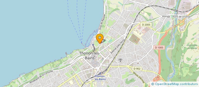 localisation de l'entreprise LA COMPAGNIE DU GRAAL à THONON-LES-BAINS