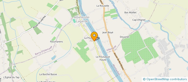 localisation de l'entreprise LA COMPAGNIE DU JEU DE ROLE  ALBEFEUILLE-LAGARDE