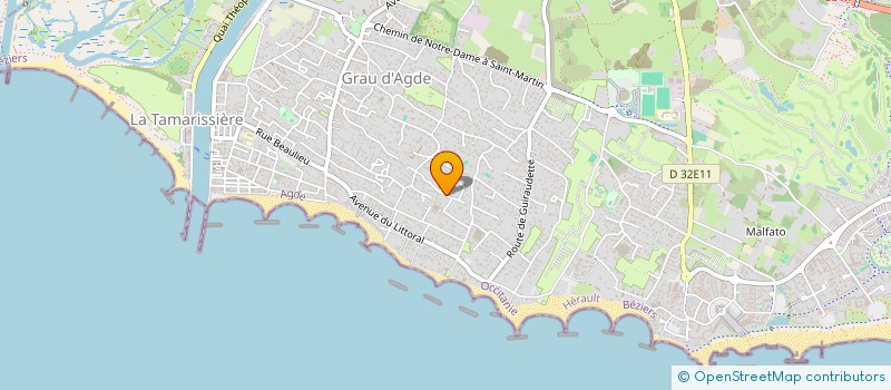 localisation de l'entreprise LA COMPAGNIE DU JEU DIT  AGDE