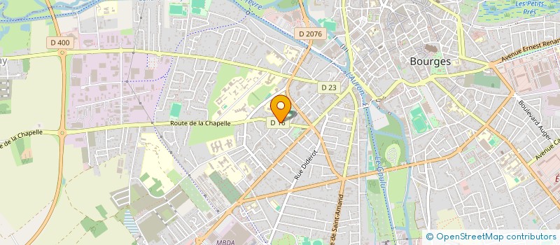 localisation de l'entreprise LA COMPAGNIE DU LIVRE  BOURGES