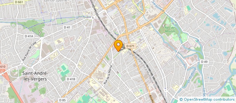 localisation de l'entreprise LA COMPAGNIE DU LOUP BLEU à TROYES