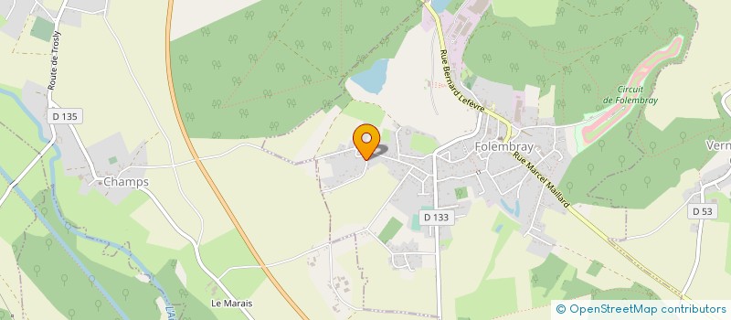 localisation de l'entreprise LA COMPAGNIE DU LOUP SOMBRE  FOLEMBRAY