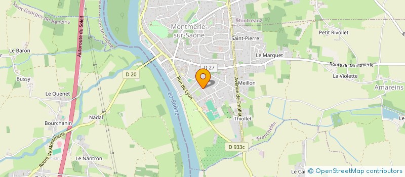 localisation de l'entreprise LA COMPAGNIE DU MACONNAIS  MONTMERLE-SUR-SAONE