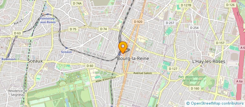 localisation de l'entreprise LA COMPAGNIE DU MERLE BLANC à BOURG-LA-REINE