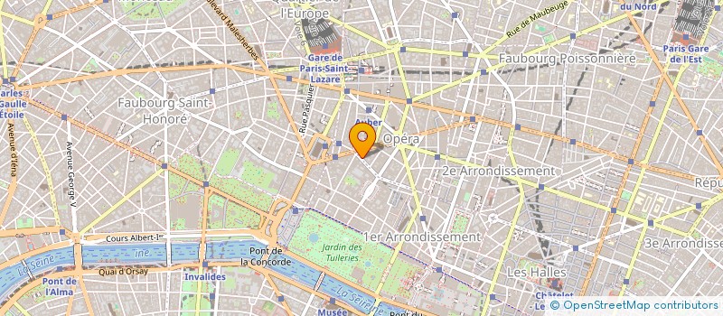 localisation de l'entreprise LA COMPAGNIE DU MIDI  PARIS