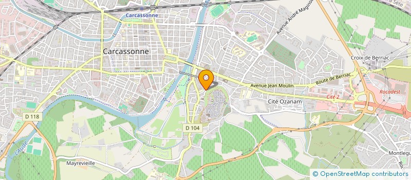 localisation de l'entreprise LA COMPAGNIE DU MIROIR  CARCASSONNE