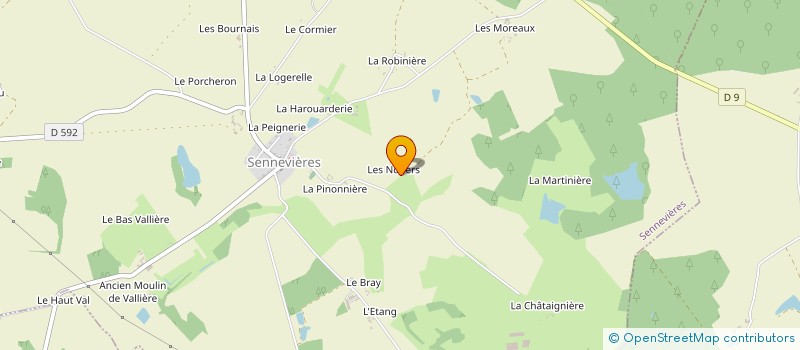 localisation de l'entreprise LA COMPAGNIE DU MIROIR AUX ALOUETTES  SENNEVIERES