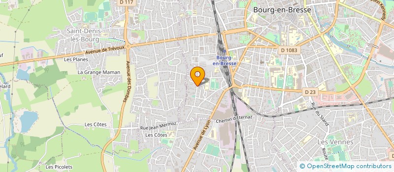 localisation de l'entreprise LA COMPAGNIE DU MONDE A L'ENVERS à BOURG-EN-BRESSE