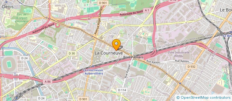 localisation de l'entreprise LA COMPAGNIE DU PAIN à LA COURNEUVE