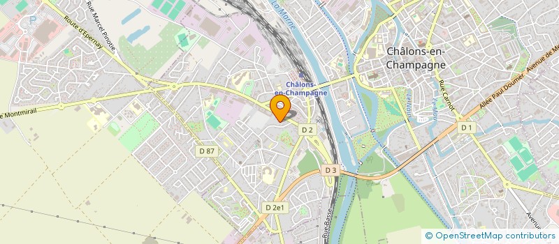 localisation de l'entreprise LA COMPAGNIE DU PAON D'OR  CHALONS-EN-CHAMPAGNE