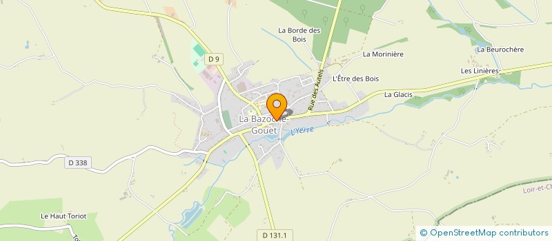 localisation de l'entreprise LA COMPAGNIE DU PERCHE D'EURE ET LOIRE à LA BAZOCHE-GOUET