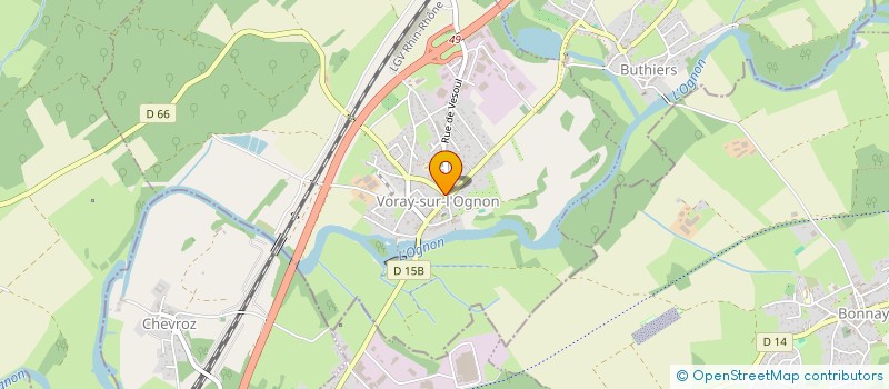 localisation de l'entreprise LA COMPAGNIE DU PONT  VORAY-SUR-L'OGNON