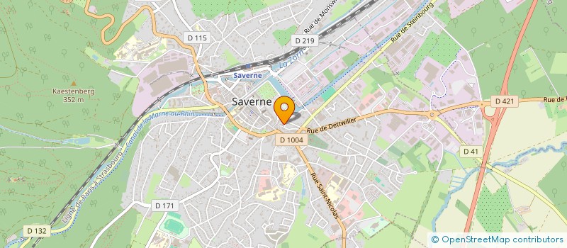 localisation de l'entreprise LA COMPAGNIE DU PORTEUR D'EAU  SAVERNE