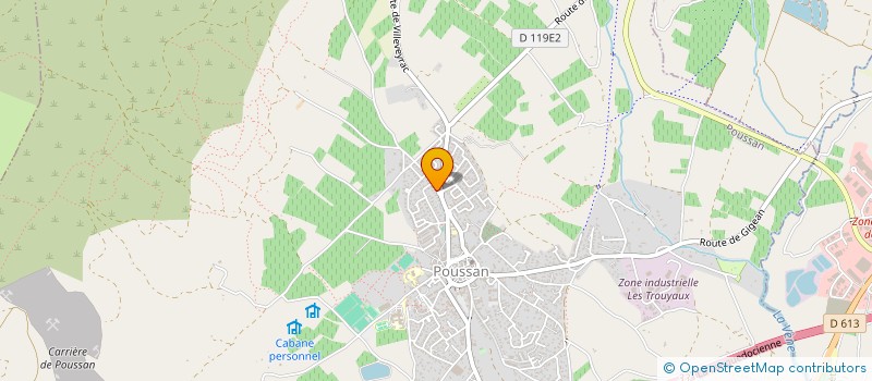 localisation de l'entreprise LA COMPAGNIE DU POUFFRE  POUSSAN