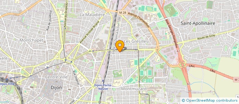 localisation de l'entreprise LA COMPAGNIE DU POUIC  DIJON