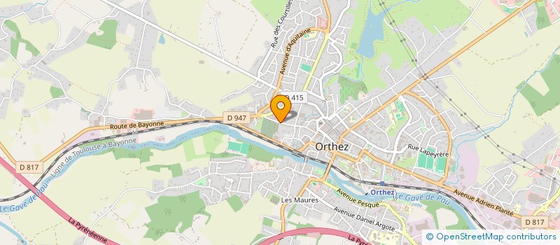 localisation de l'entreprise LA COMPAGNIE DU PREAU  ORTHEZ