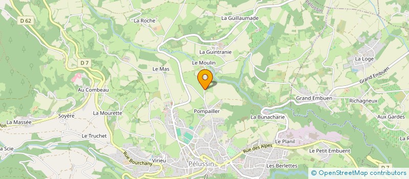 localisation de l'entreprise LA COMPAGNIE DU REGRILLON  PELUSSIN