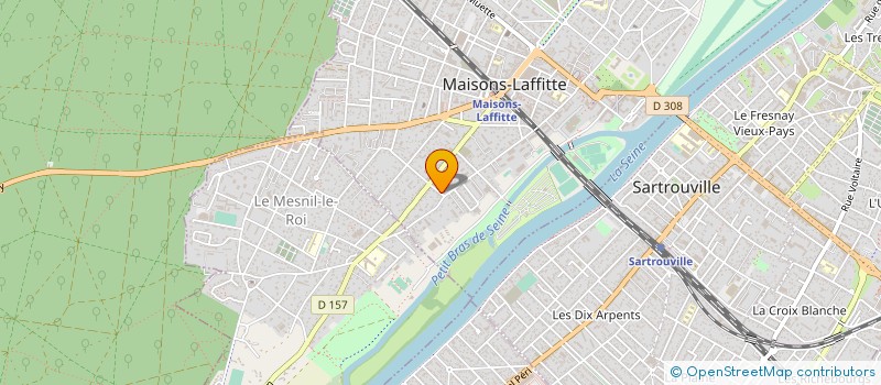 localisation de l'entreprise LA COMPAGNIE DU REVE ROUGE (CIE DU RR) à MAISONS-LAFFITTE