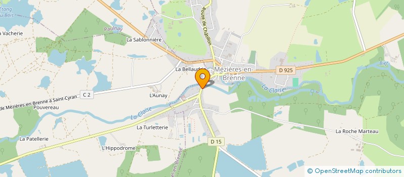 localisation de l'entreprise LA COMPAGNIE DU RIDEAU ROUGE à AZAY-LE-FERRON