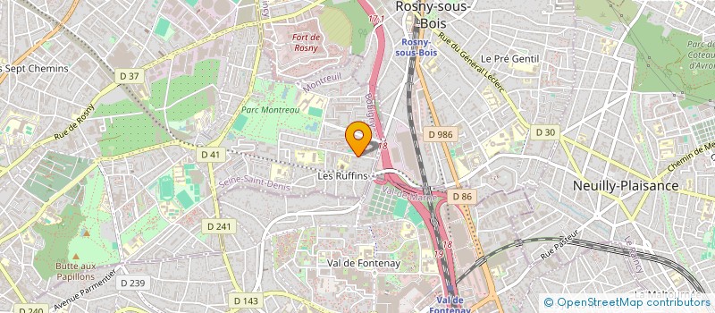 localisation de l'entreprise LA COMPAGNIE DU RINCE COCHON à MONTREUIL
