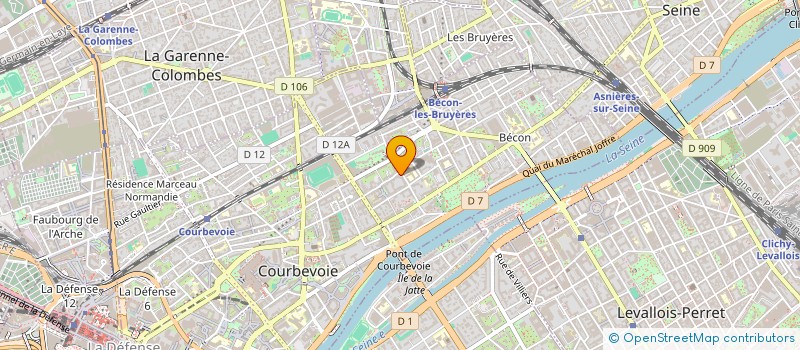 localisation de l'entreprise LA COMPAGNIE DU ROUGE GORGE à COURBEVOIE