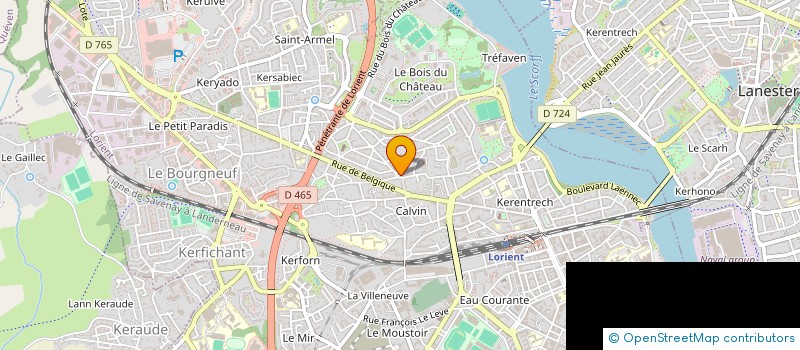 localisation de l'entreprise LA COMPAGNIE DU ROUHO à LORIENT