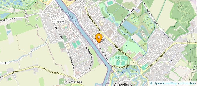 localisation de l'entreprise LA COMPAGNIE DU SABLIER à GRAVELINES