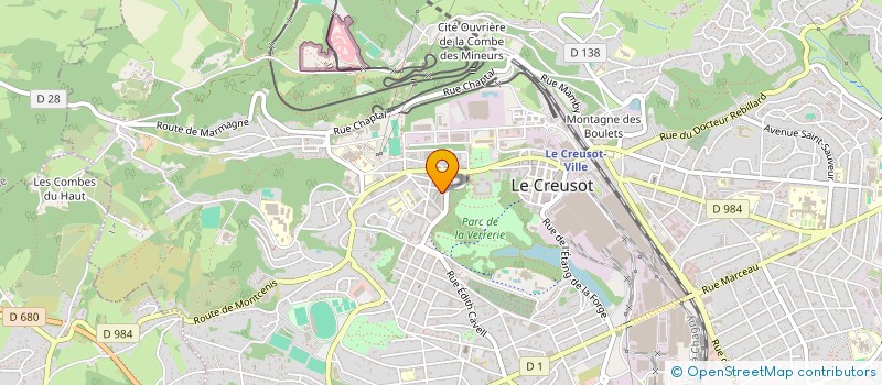 localisation de l'entreprise LA COMPAGNIE DU SONGE QUI VEILLE à LE CREUSOT