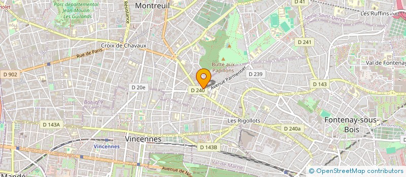 localisation de l'entreprise LA COMPAGNIE DU TAKIN DORE à FONTENAY-SOUS-BOIS