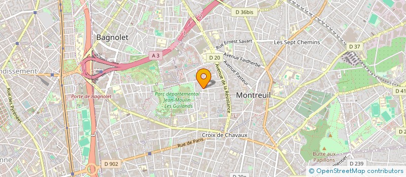 localisation de l'entreprise LA COMPAGNIE DU TERRIER à MONTREUIL