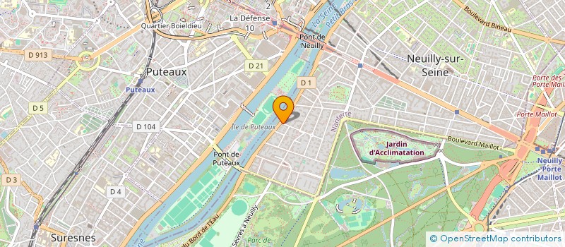 localisation de l'entreprise LA COMPAGNIE DU THEATRE A TABLE à NEUILLY-SUR-SEINE