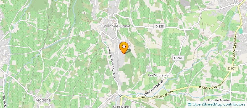 localisation de l'entreprise LA COMPAGNIE DU THEATRE CORTINA  CRILLON-LE-BRAVE