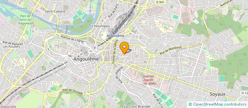 localisation de l'entreprise LA COMPAGNIE DU THEATRE DE MERCURE à ANGOULEME